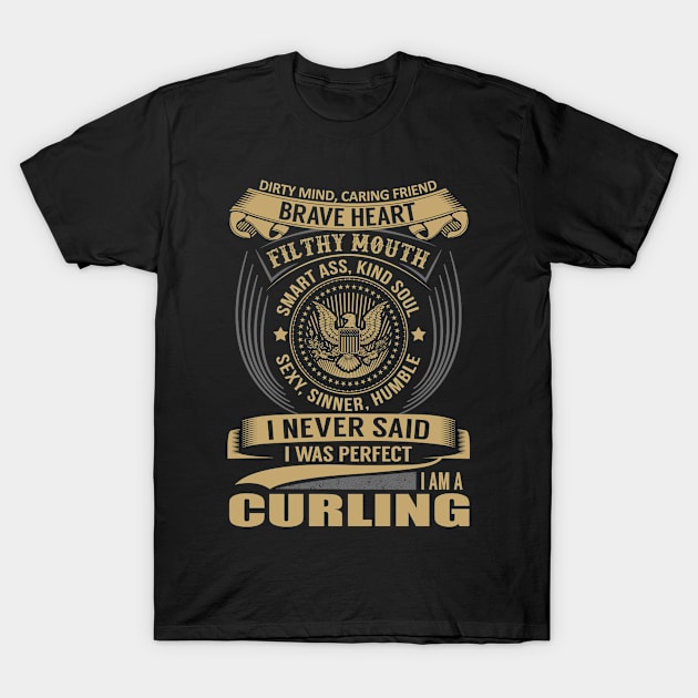 CURLING T-Shirt by Nicolbar